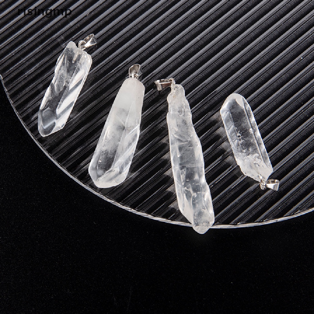 Mặt Dây Chuyền Bằng Đá Thạch Anh Tự Nhiên Trong Suốt DIY ♨Trên đó