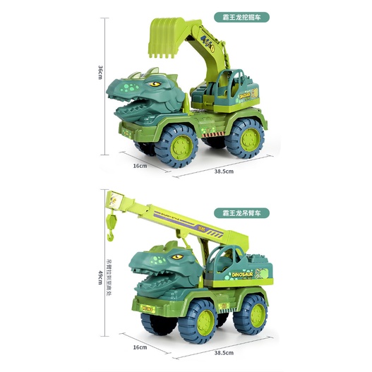 Mô hình đồ chơi xe xúc đất khủng long Tyrannosaurus dành cho trẻ em và người lớn