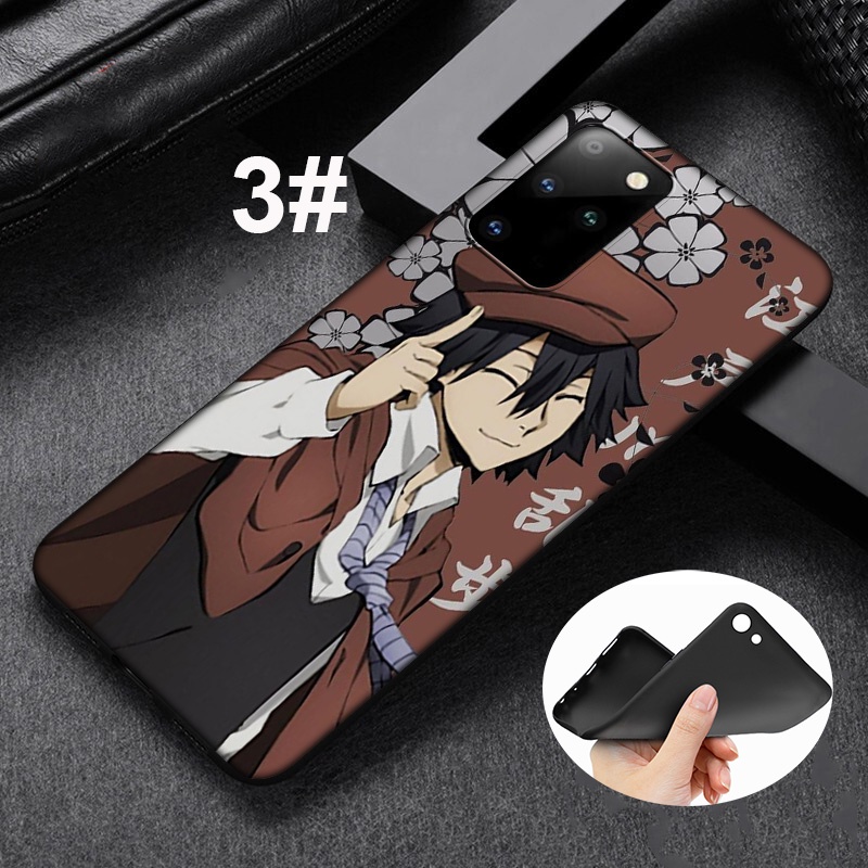 Ốp điện thoại silicone mềm họa tiết Bungou Stray Dogs cho iPhone 7 8 7+ 8+ 6+ 6S+ XR XS Max 5 5s 9LQ