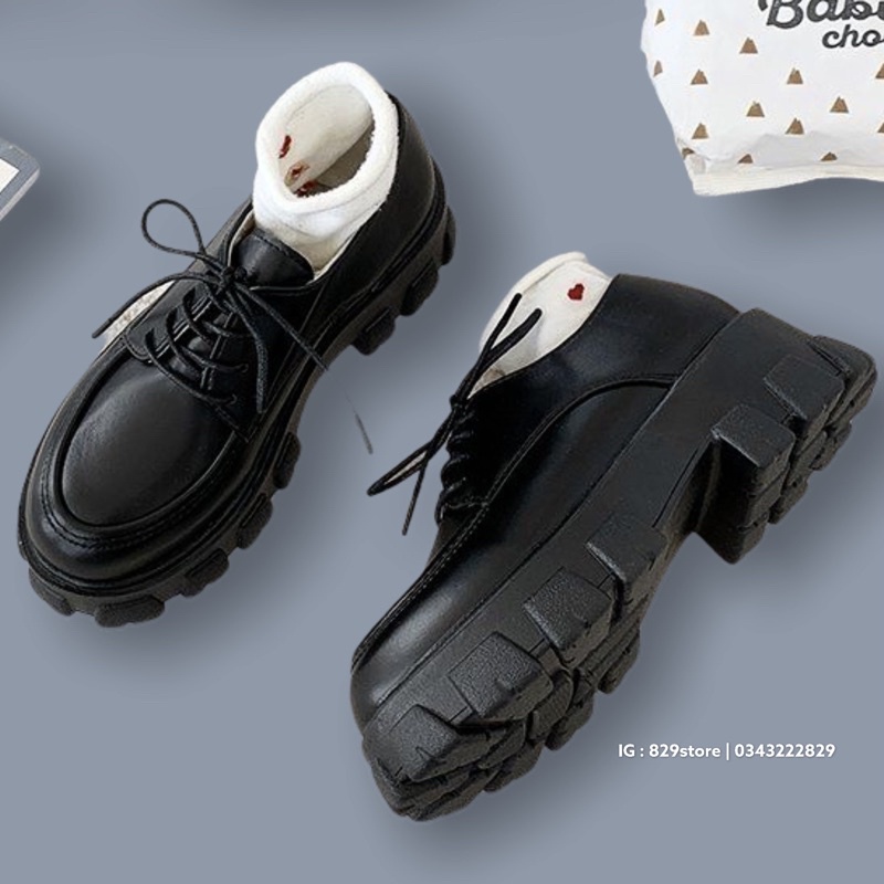 sẵn. giày da siêu đẹp | boot martins 😇GẠT SANG ĐỂ XEM ẢNH THẬT / giày đen y ảnh
