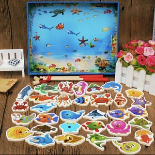 Bộ câu cá gỗ 32chi tiết cho bé