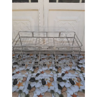 Kệ chén inox 2 tầng 201