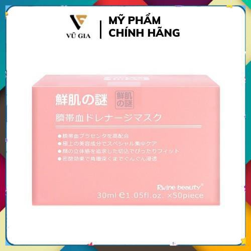 [ HỘP 50 MIẾNG GIÁ SIÊU RẺ ] Mặt Nạ, Mặt Nạ Nhau Thai Cừu Cuống Rốn Tế Bào Gốc Nhật Bản Chính Hãng 40g