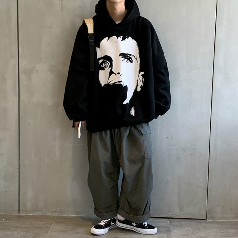 Áo Hoodie Dáng Rộng/ Có 4 Màu/ Có In Hình Thời Trang Phong Cách Hàn Quốc Cho Nam | BigBuy360 - bigbuy360.vn