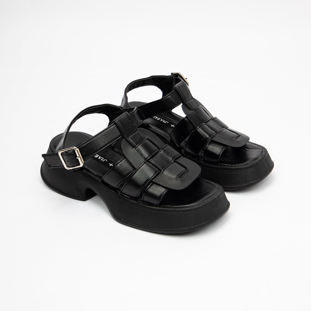 Giày Sandal Nữ MWC 2957 - Sandal Đế Cao 5p Quai Đan Cách Điệu Phối Quai Hậu Siêu Hack Dáng Cá Tính