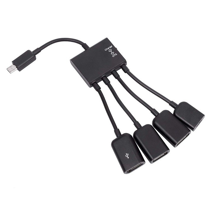 MICRO USB HUB OTG 4 IN 1 KẾT NỐI ĐIỆN THOẠI, TABLE ANDROID