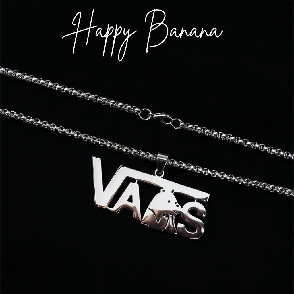 Dây Chuyền Vòng Cổ Chữ VANS - THRASHER Ngọn Lửa Phong Thép Titan Hiphop - VC018