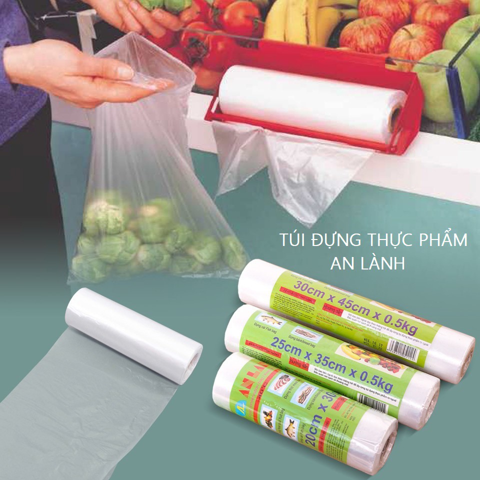 COMBO 9 CUỘN TÚI ĐỰNG THỰC PHẨM AN LÀNH - 150TÚI /CUỘN