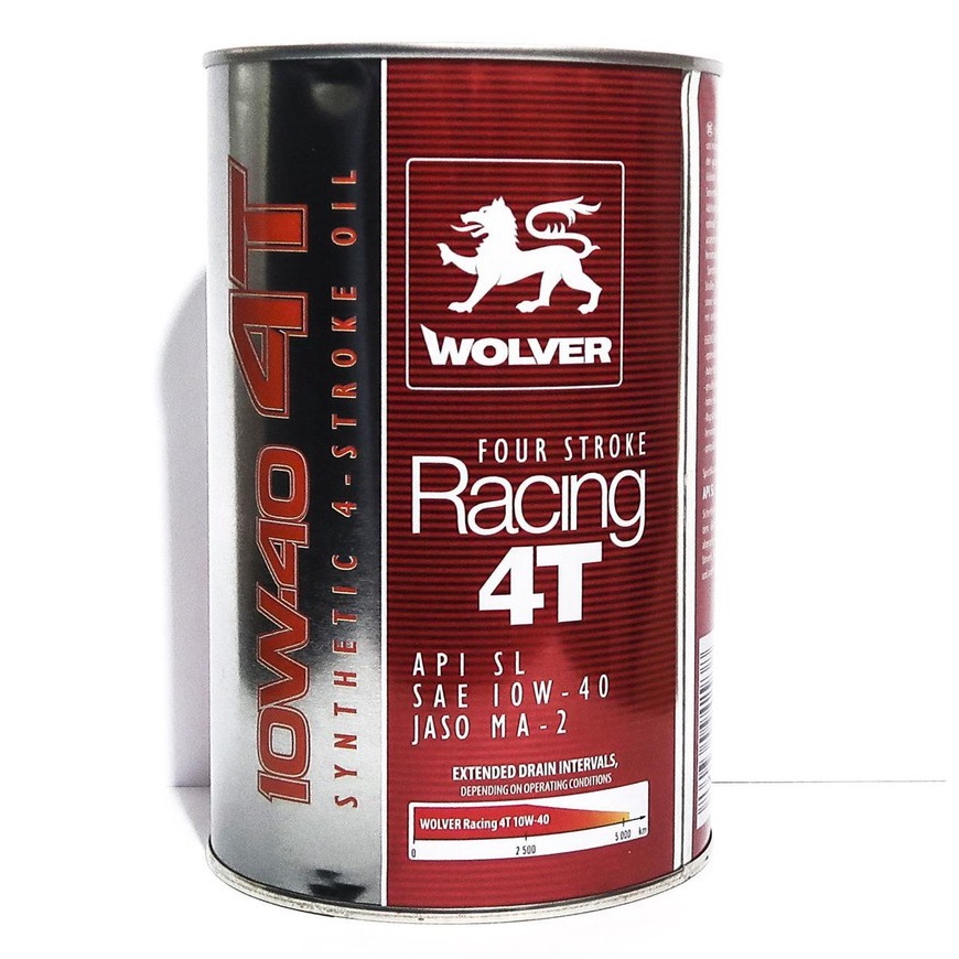 Dầu Nhớt Wolver Racing 4T 10W40 Nhập Khẩu Sản Xuất Đức SL MA2 Chính Hãng (1 Lít)