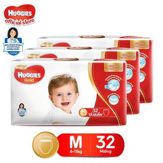 TÃ DÁN/QUẦN CAO CẤP HUGGIES GOLD M32,L28,XL24,XXL20 MỚI