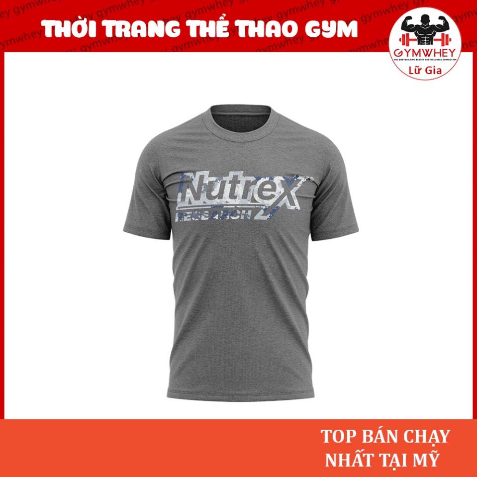 [GIÁ TỐT NHẤT] Áo Thể Thao Gym Nutrex Áo Thun Xám Có Tay