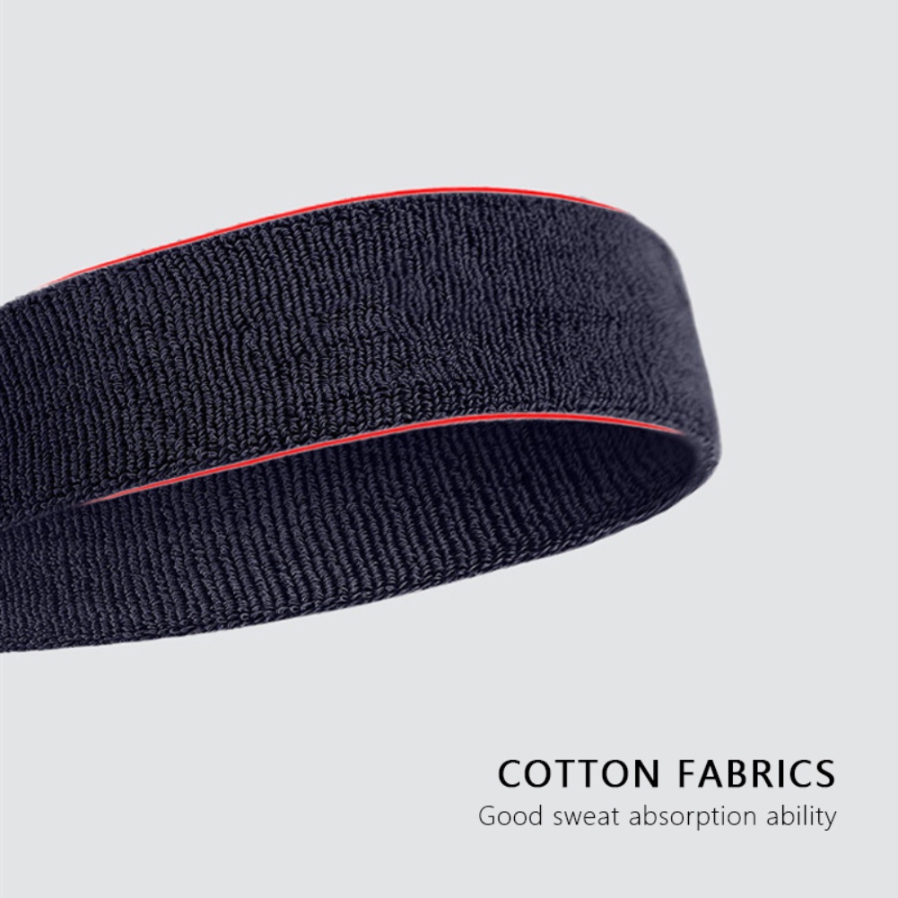 Sports Sweatband Headband for Men Women Elastic Cotton Hair Band Breathable Non-Slip Moisture-Wicking Yoga Hair Band
