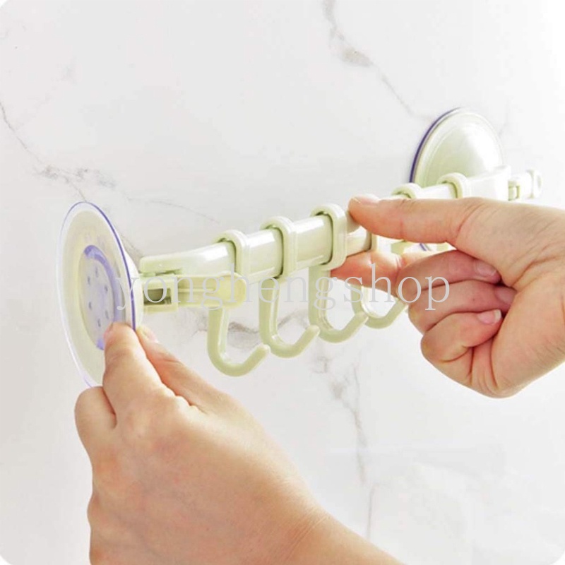 Giá đỡ treo khăn gắn tường không đục lỗ có thể điều chỉnh cho nhà bếp/phòng tắm