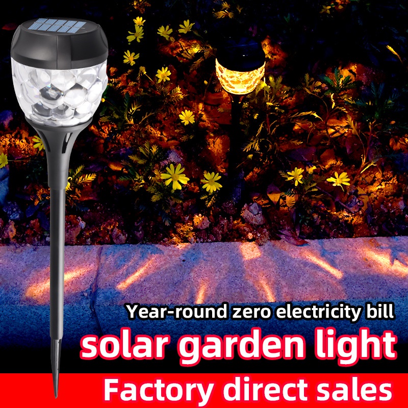 Đèn LED Năng Lượng Mặt Trời Chống Thấm Nước Trang Trí Lối Đi Sân Vườn