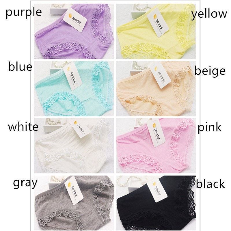 Quần lót cotton Varsbaby n006 thoáng mát êm ái viền ren quyến rũ cho nữ | BigBuy360 - bigbuy360.vn