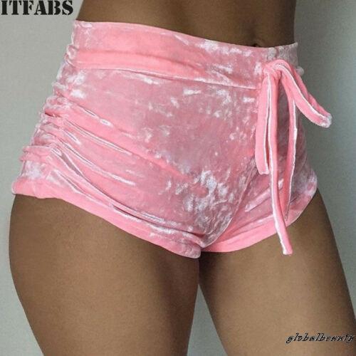 Quần đùi vải nhung lưng thun mềm dành cho phái đẹp | BigBuy360 - bigbuy360.vn