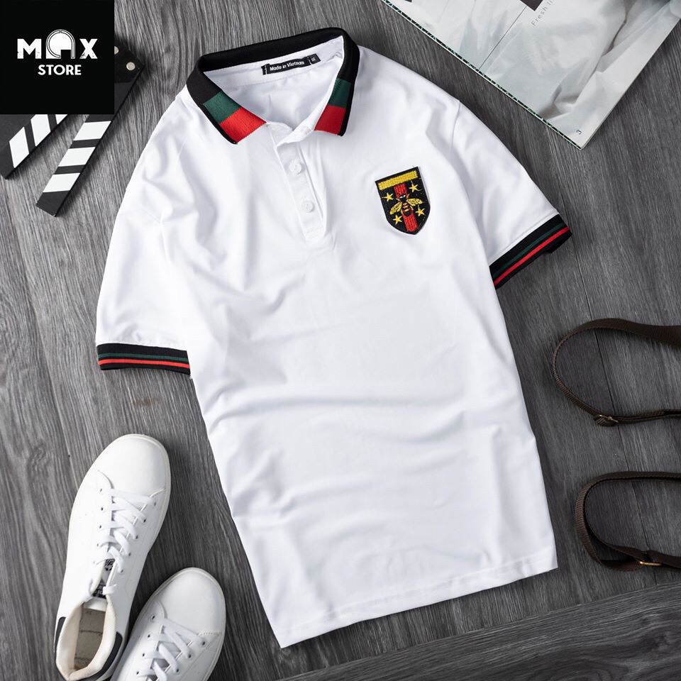 Áo thun nam polo trơn vải cotton gai cá sấu cao cấp ngắn tay cực sang trọng