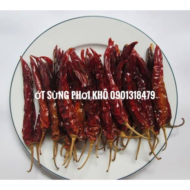 Ớt Sừng Trái khô cao cấp