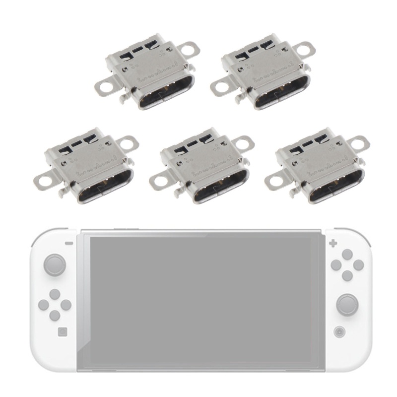 Bộ 5 Cổng Sạc USB Chuyên Dụng Cho Tay Cầm Chơi Game Switch OLED