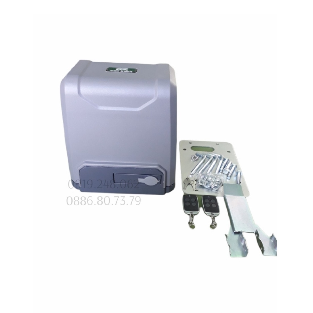 Mô tơ cổng trượt, cổng lùa tự động sliding gate motor SL800AC+ 4 mét ray thép