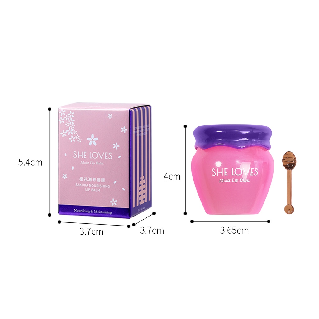 Mặt nạ dưỡng môi chiết xuất mật ong giữ ẩm đổi màu chống nứt nẻ