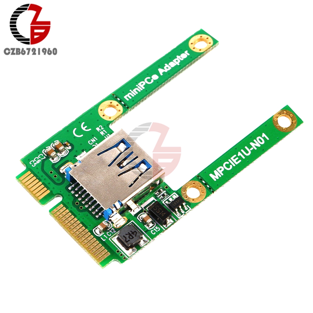 Mini PC Adapter PCI-E Card Slot Expansion Board to USB 2.0 Interface Adapter MPCIE 1U-N01 Converter Module Riser Card DIY