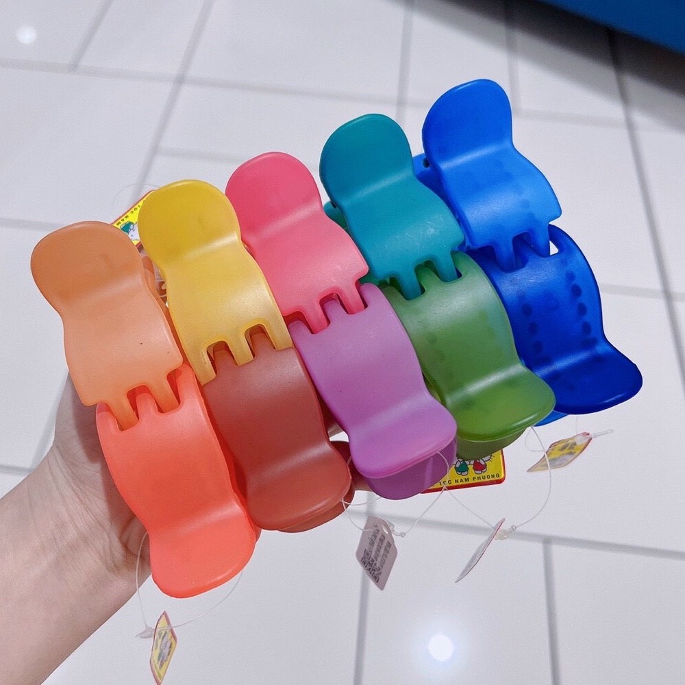 Kẹp Tóc Càng Cua 3 Răng 5 Răng Loại 1 Nhiều Màu