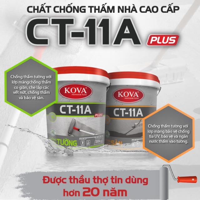 Chống Thấm KOVA sàn CT-11A lon 4kg