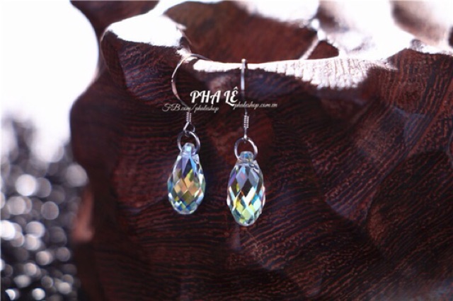 Bông Tai Pha Lê Giọt Nước Được Thiết Kế Từ Pha Lê Swarovski