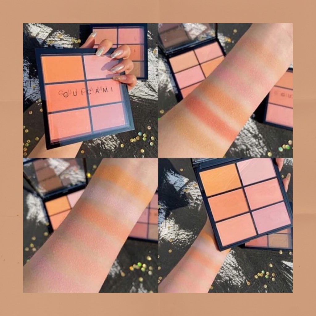 Bảng phấn má 6 ô guicami