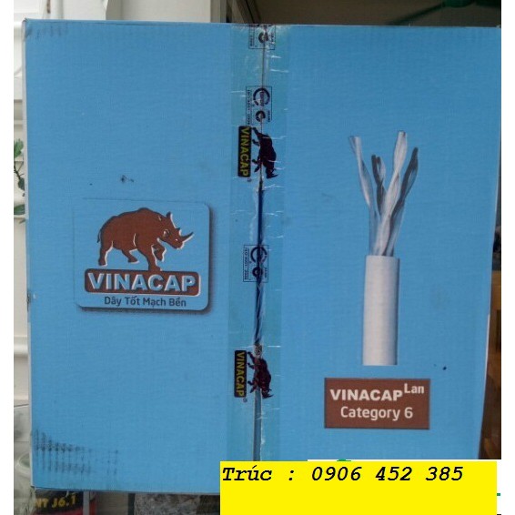 Dây cáp mạng Vinacap Cat6 UTP chính hãng FULL VAT