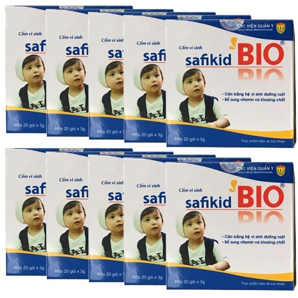 [ CHÍNH HÃNG ] Cốm Vi Sinh Safikid Bio - Học Viện Quân Y