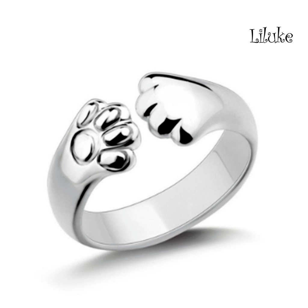 Nhẫn Hở Hình Móng Vuốt Màu Sáng Có Thể Điều Chỉnh