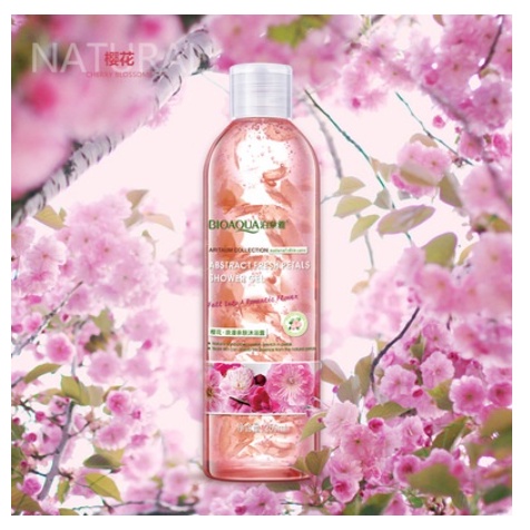Sữa tắm dưỡng da, làm sạch dịu nhẹ, lưu hương cánh hoa tự nhiên Bioaqua Nội địa trung Princess Beauty
