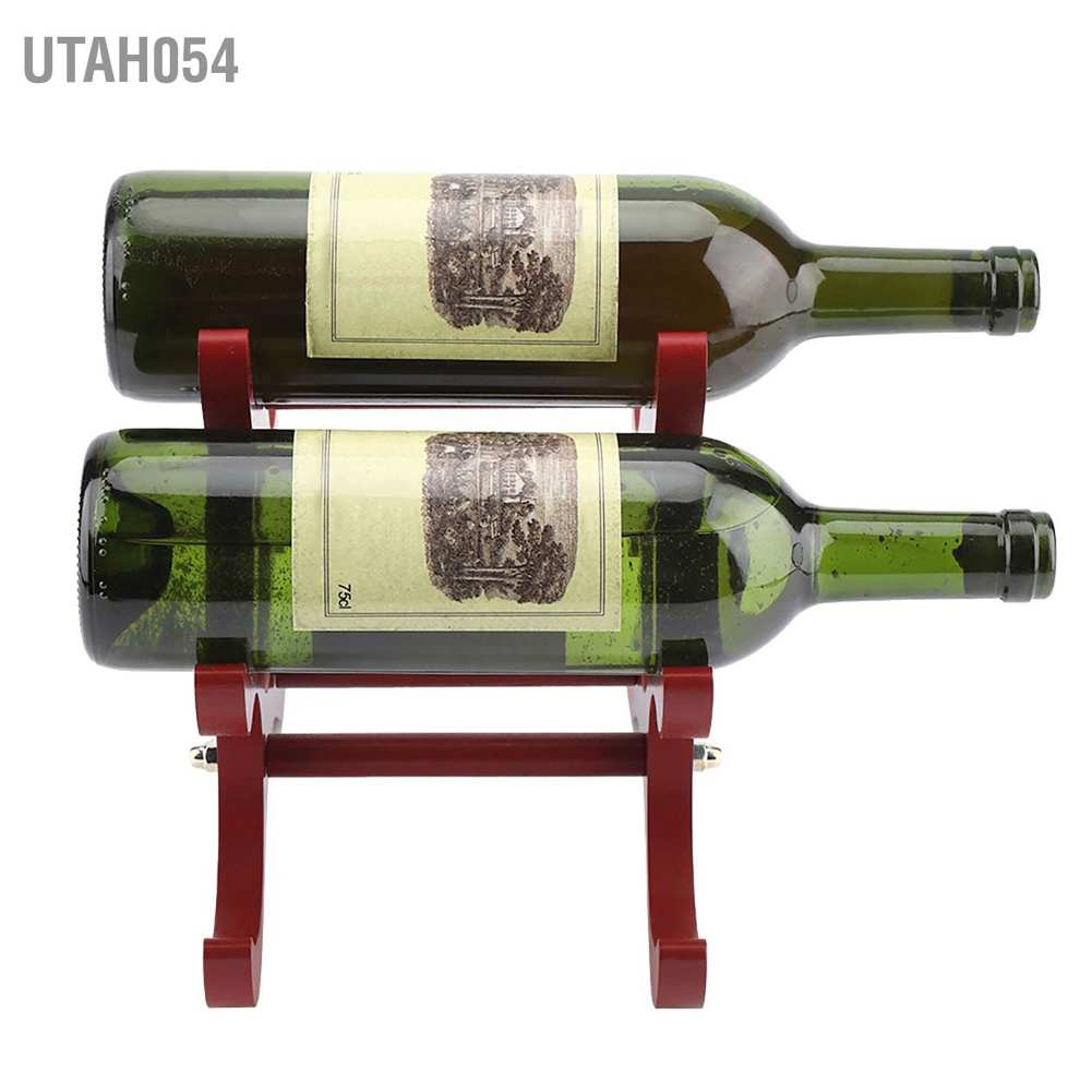 Giá đỡ 6 chai rượu vang đỏ bằng gỗ tiện dụng