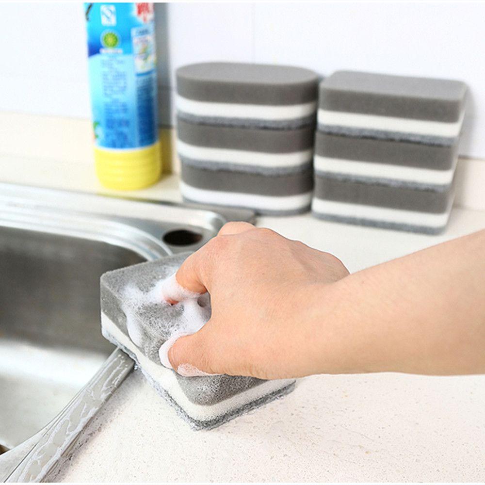 1 Miếng Bọt Biển Rửa Chén Đĩa Mạnh Mẽ Tiện Lợi Dành Cho Nhà Bếp
