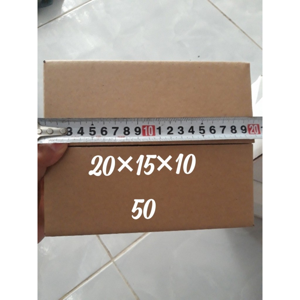 50 hộp 20x15x10 cm nắp dán
