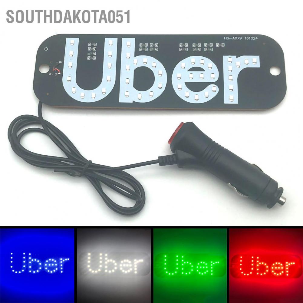 Southdakota051 Taxi LED Sign Light Green 6.3x19cm 3W Energy Saving for Uber Display Indicator Lamp Car Window