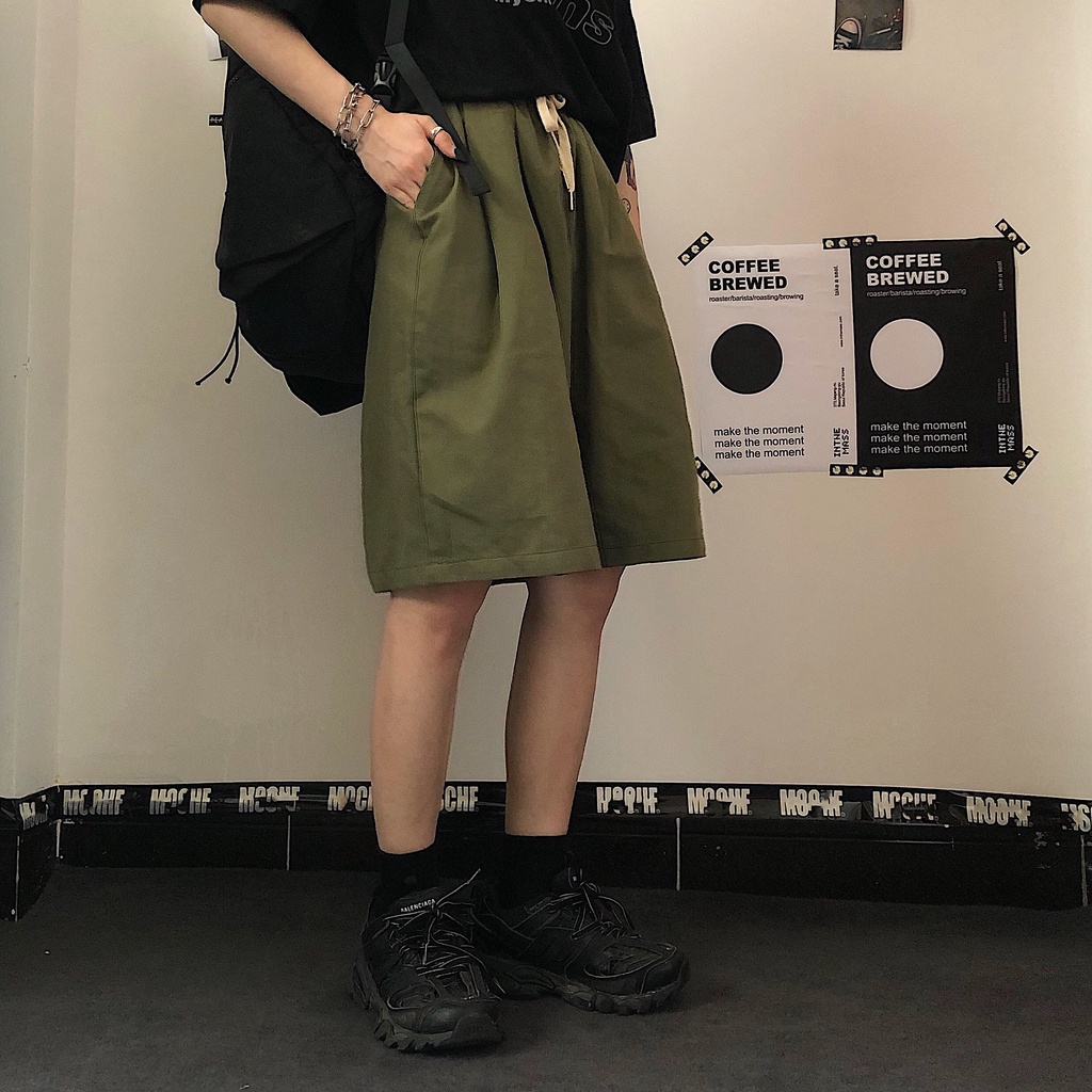 【ZHELIHANGFEI】 / Quần Thể Thao Ống Rộng Qua Gối Phong Cách Mới Cho Nữ