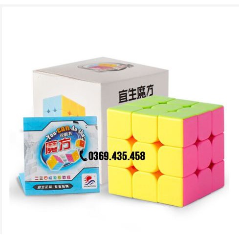 Rubik 3x3x3 Đẹp, Xoay trơn, Không rít, Độ bền cao. Đồ chơi lắp ghép cho mọi lứa tuổi