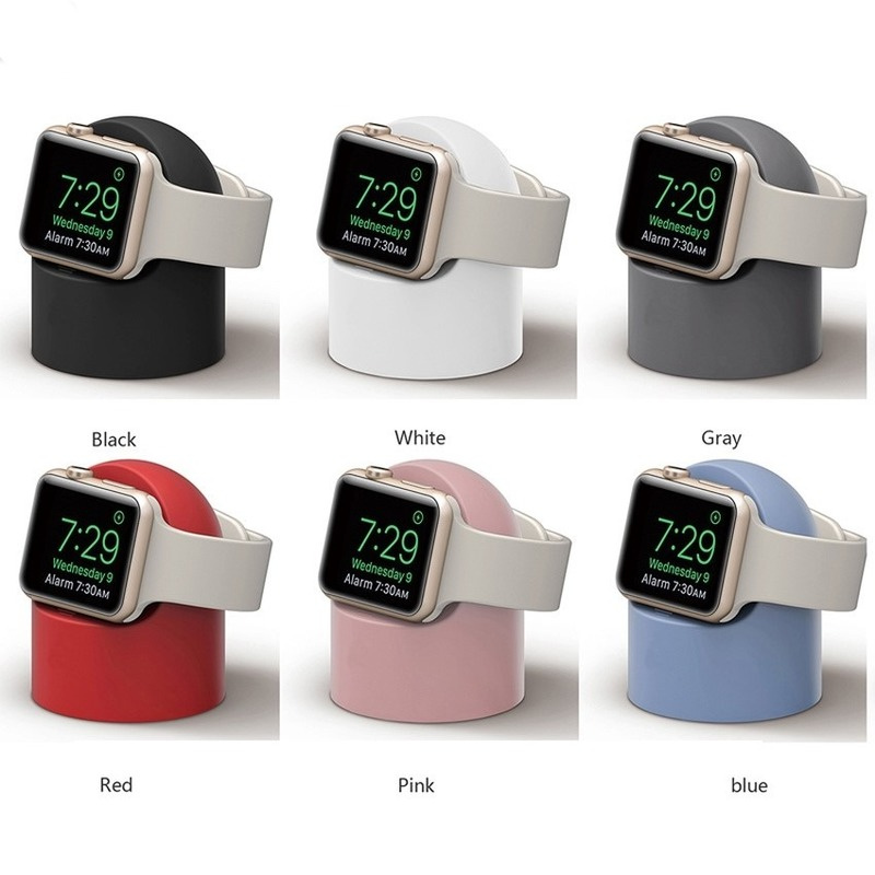 Đế sạc đồng hồ thông minh bằng silicon thích hợp cho Apple Watch