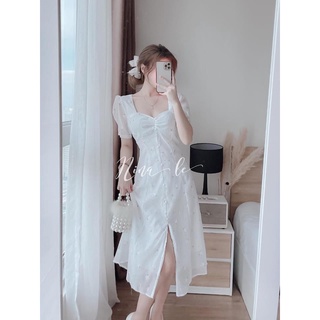 Váy hoa nhí nhíu ngực