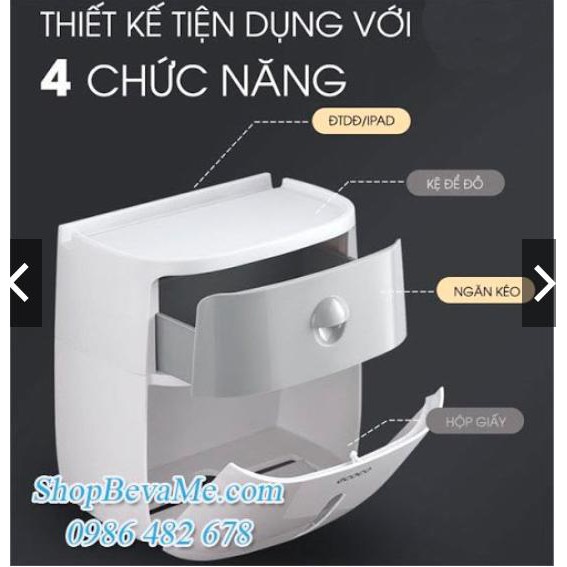 HỘP ĐỰNG GIẤY VỆ SINH ECOCO CAO CẤP ĐA NĂNG TIỆN DỤNG