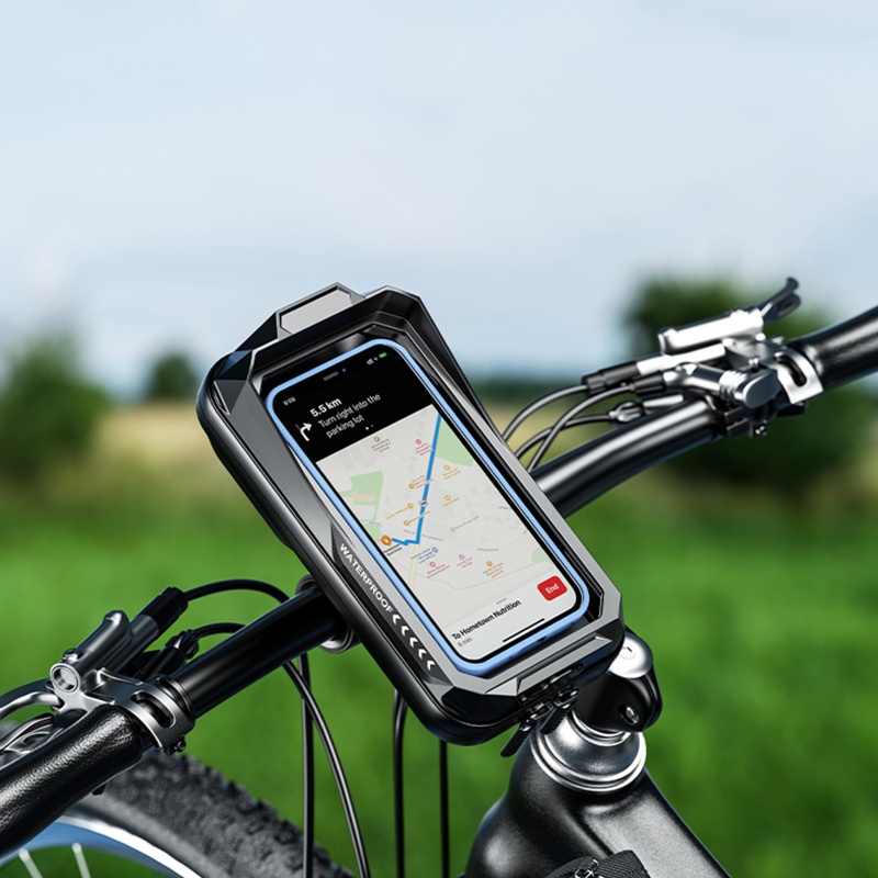 Túi Đựng Điện Thoại Gắn Tay Lái Xe Đạp Kèm Ngăn Đựng Màn Hình Cảm Ứng Siêu Bền Chống Thấm Nước Cho 4 7-7 2