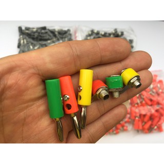 jack bắp chuối,  giắc loa, nguồn 4mm đực-cái