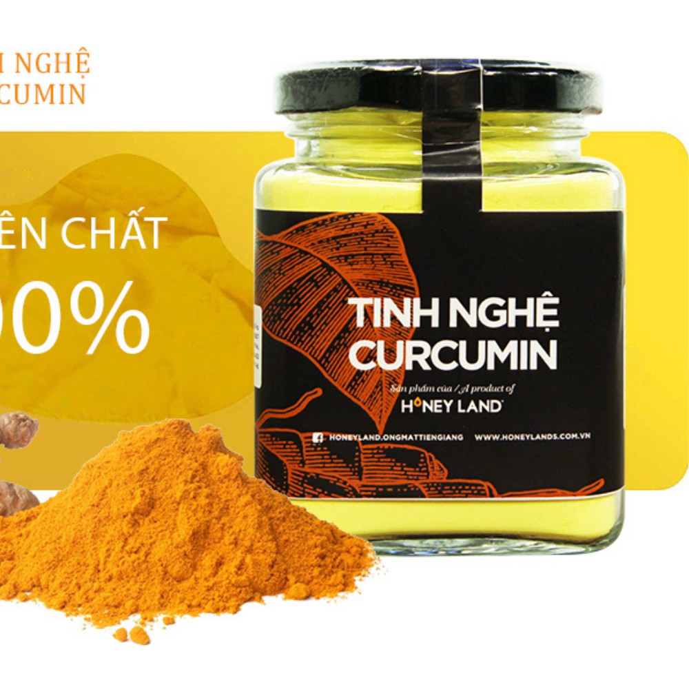 Tinh Nghệ Curcumin chiết xuất nghệ tươi nguyên chất Honey Land 200gr