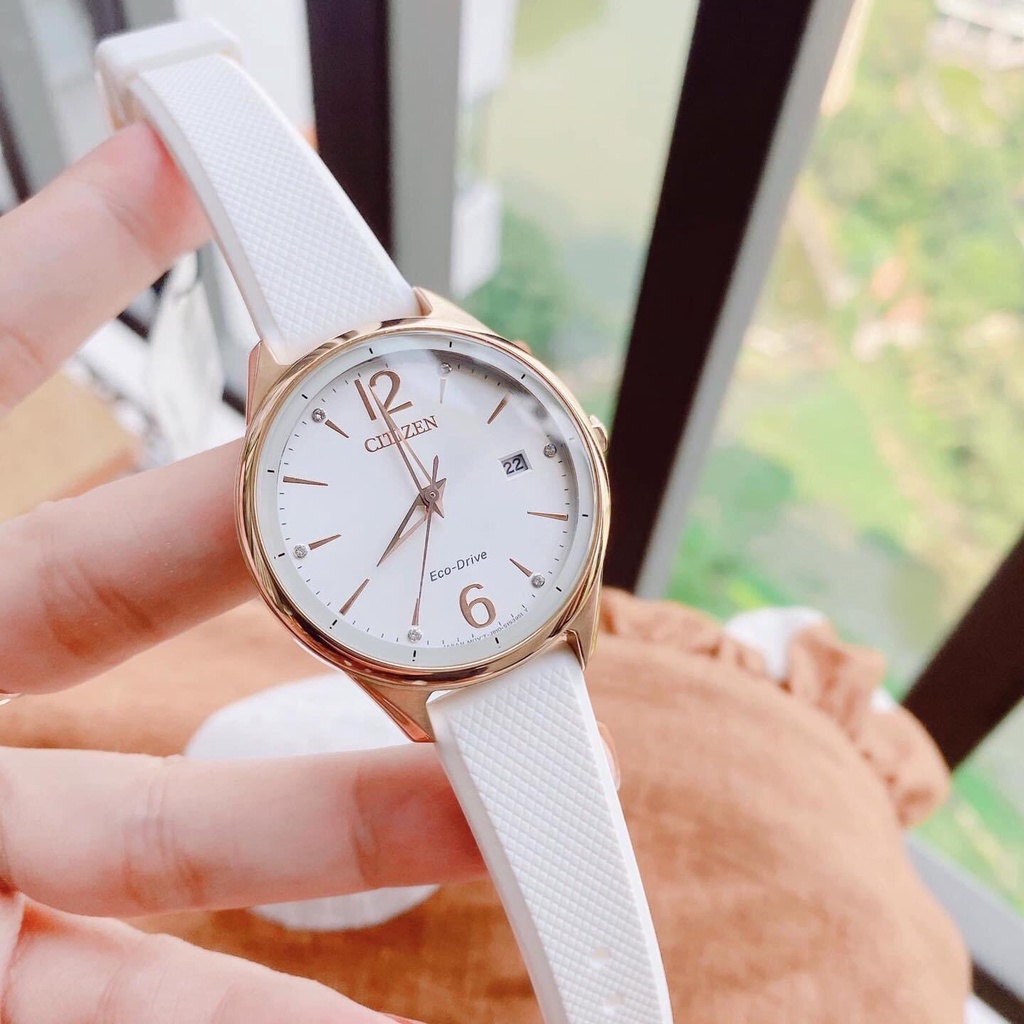 Đồng Hồ Nữ CITIZEN Lady Watch Eco-drive FE6103-00A Chính Hãng Tặng Dây Da Cao Cấp