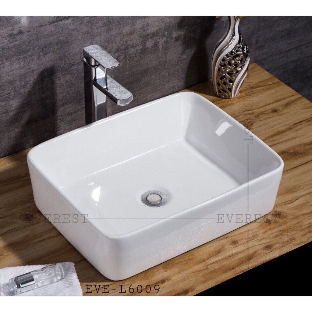 Chậu lavabo đặt bàn, chậu rửa mặt chính hãng EVEREST