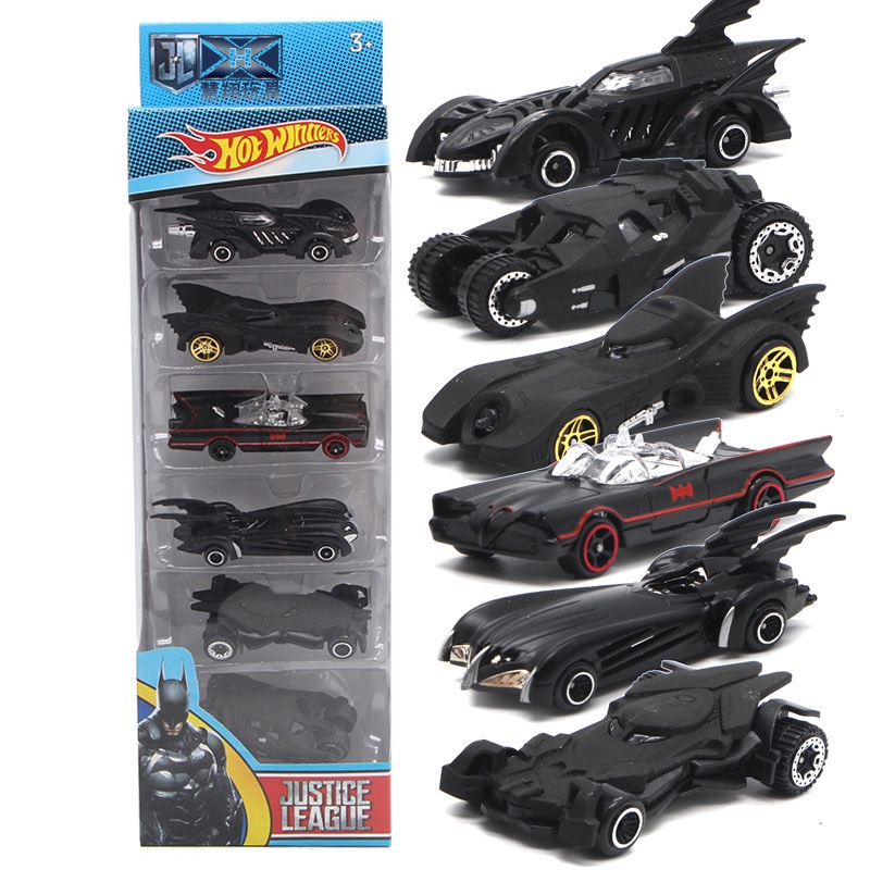 6pc Hot Wheels Cars Set DC Comics Batman Batmobile Die-Cast Cars Toys Kids  Adult – Đồ chơi trẻ em