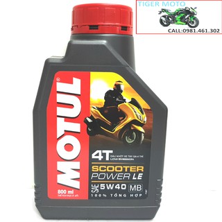 NHỚT XE TAY GA CAO CẤP TỔNG HỢP 100% MOTUL POWER LE